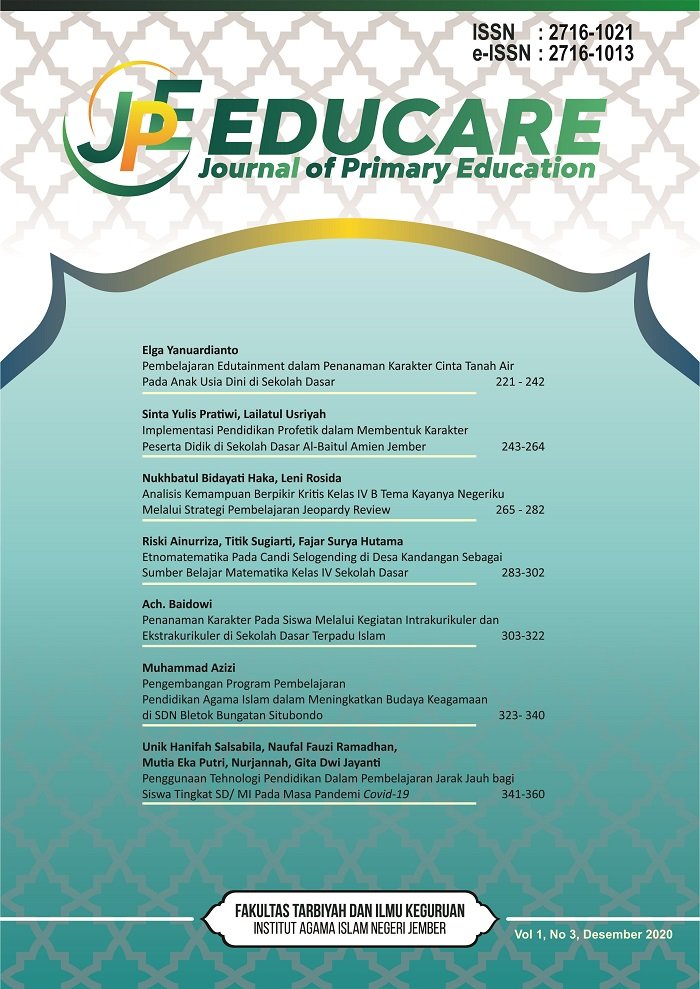 EDUCARE: Journal of Primary Education